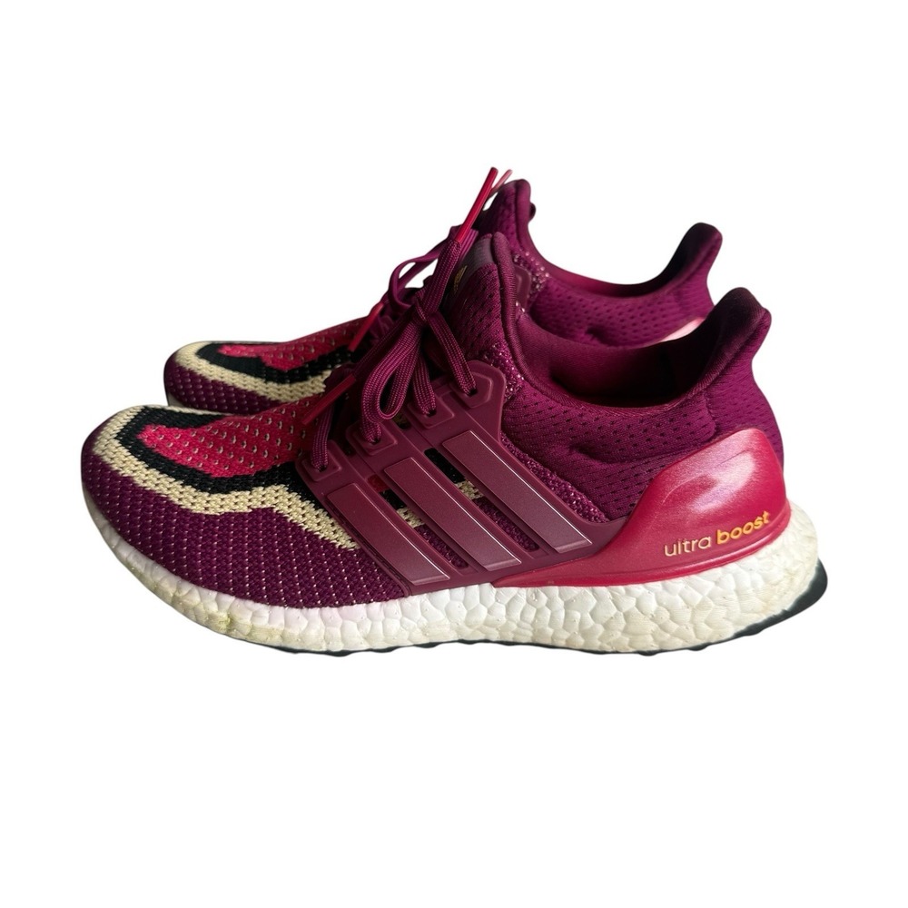 Adidas Women's UltraBoost 2.0 DNA US Size 7.5 Power Berry Knitted Running - Picture 4 of 9